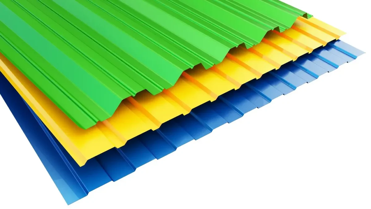 blachy trapezowe w różnych kolorach