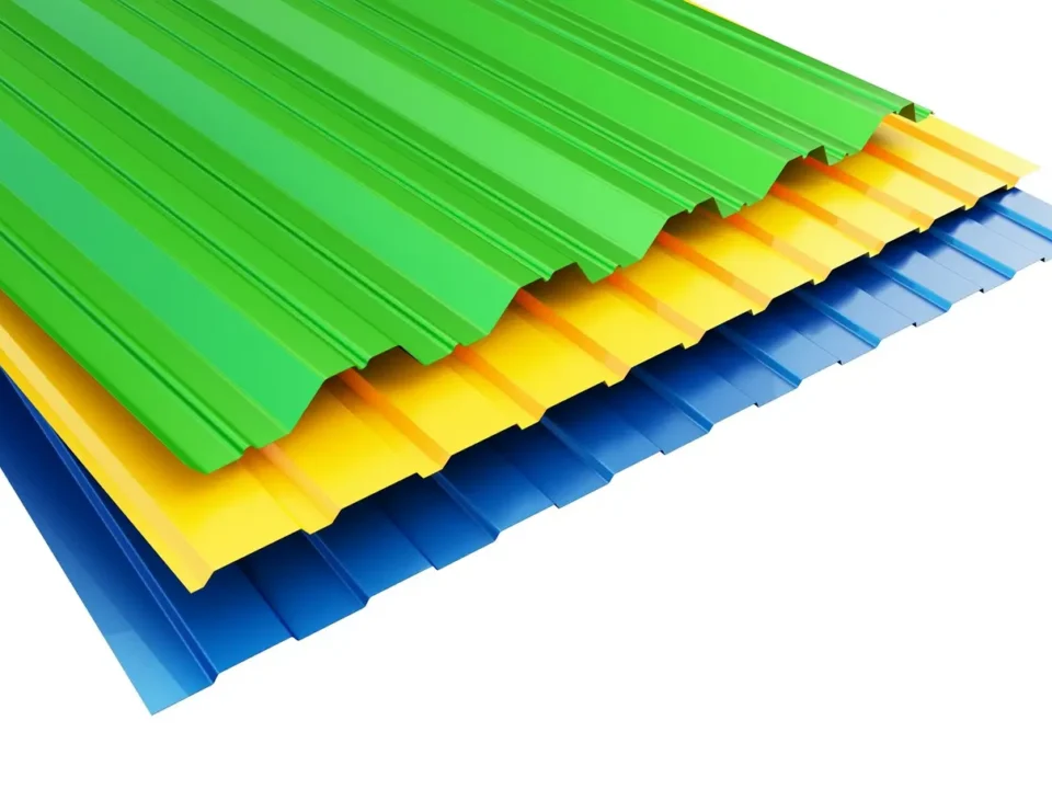 blachy trapezowe w różnych kolorach